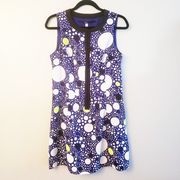 Kensie Blue and White Polka Dot Dress - Picture 3 of 7